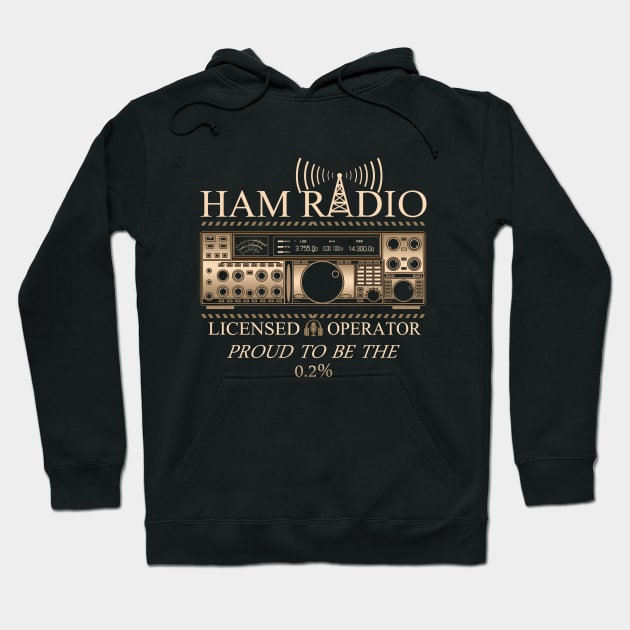 Ham Radio - Licensed Operator Hoodie by amarth-drawing